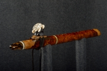 Brazilian Rosewood Burl Native American Flute, Minor, Mid A-4, #R5D (1)